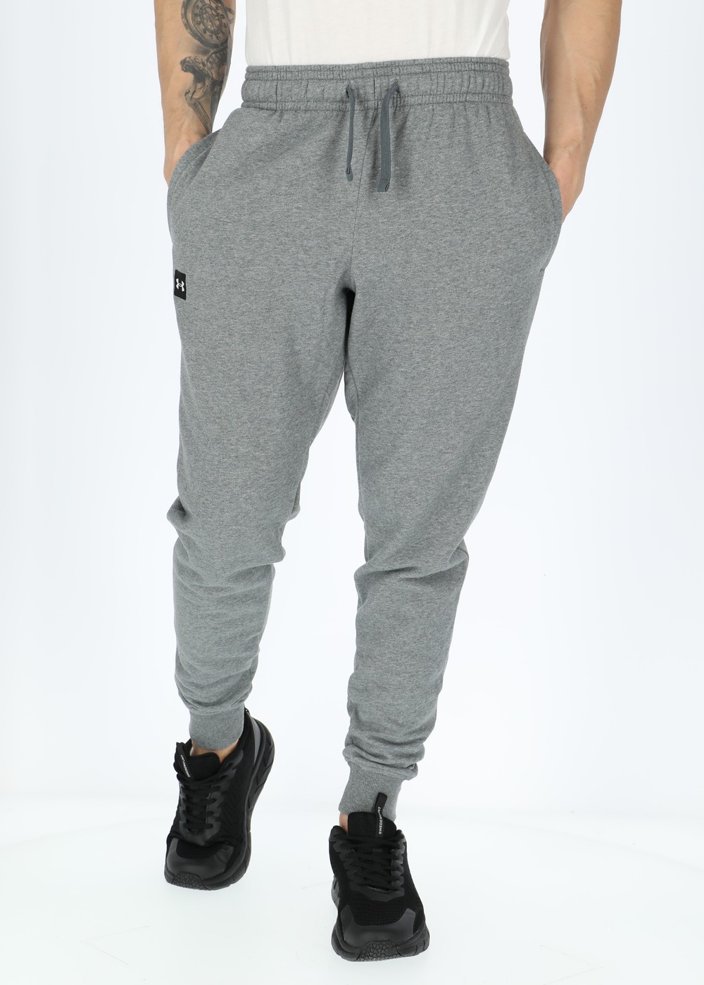 Ua Rival Fleece Joggers, Pitch Gray Light Heather, S,  Sweatpants
