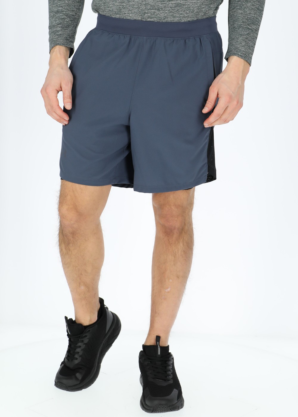 Ua Launch 7'' 2-In-1 Short, Downpour Gray, S,  Shorts