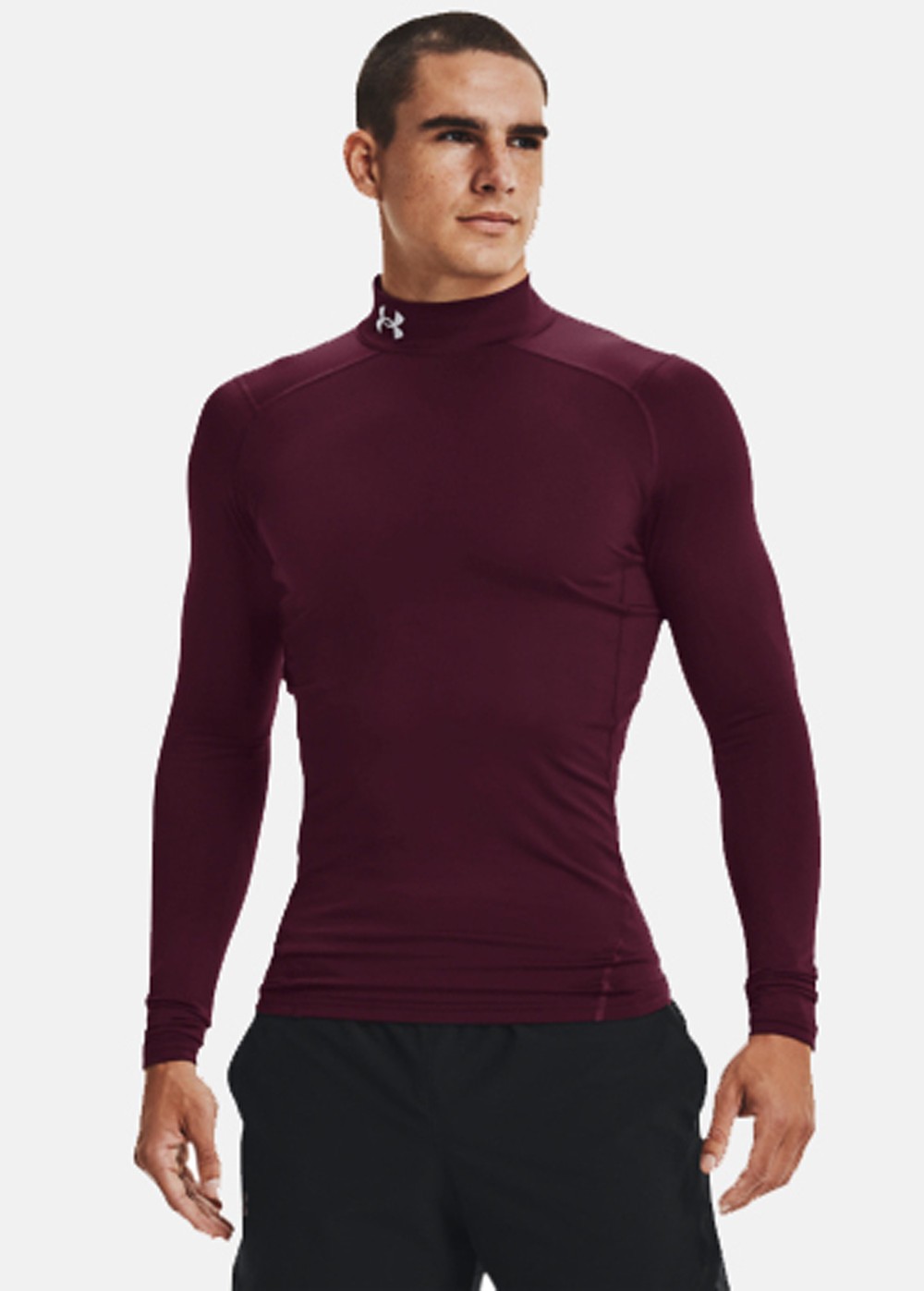 Ua Cg Armour Comp Mock, Maroon, Xl,  Träningströjor