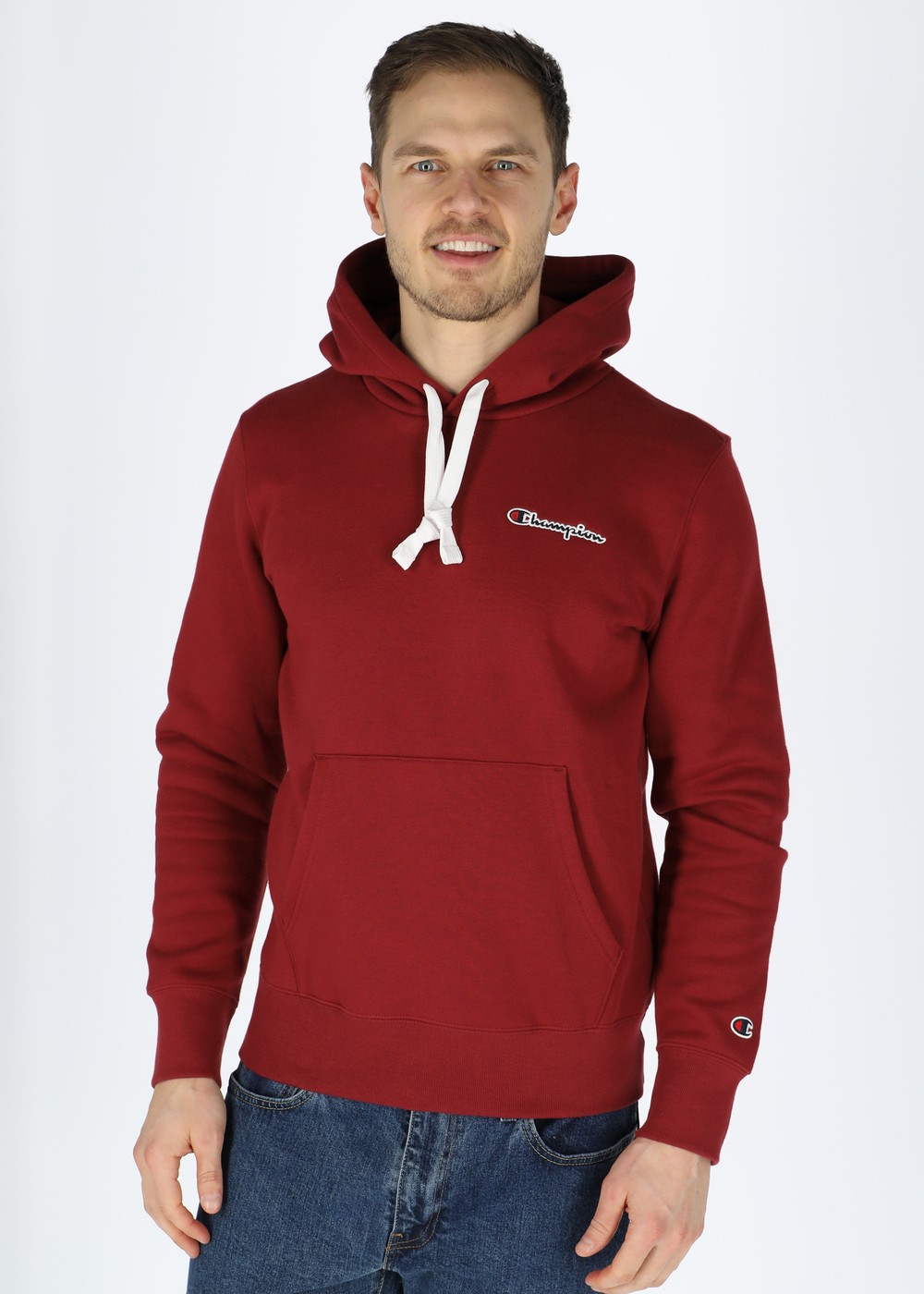 M Hooded Sweatshirt Small Logo, Rhubarb, S,  Hoodies