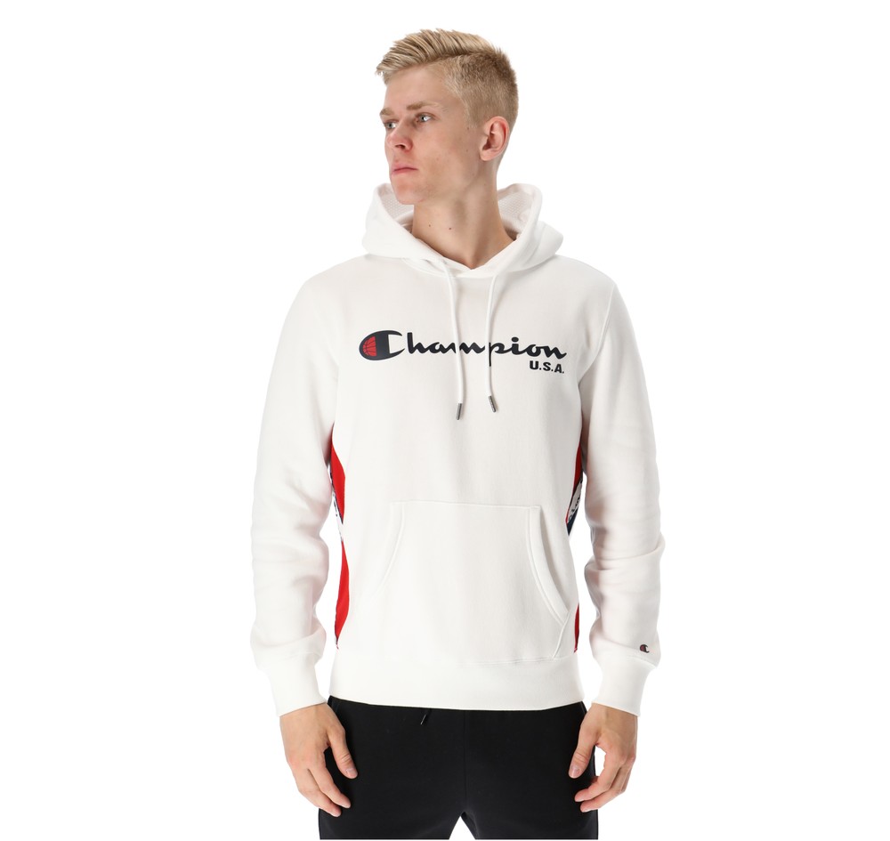 M Hooded Sweatshirt Off Court, White, S,  Hoodies