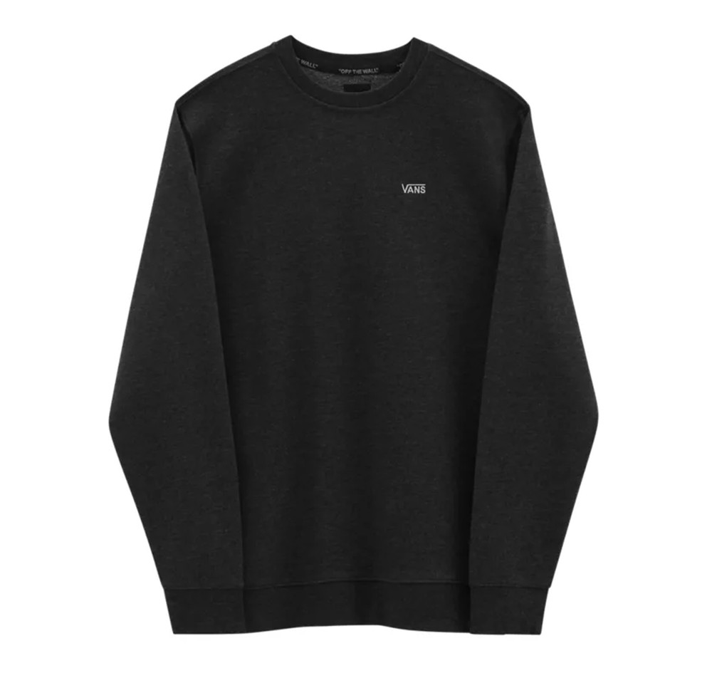 Basic Crew Fleece, Black Heather, Xs,  Sweatshirts