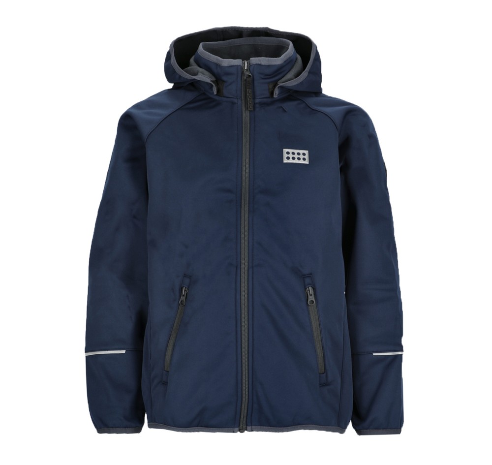 Lwsky 764 - Softshell Jacket, Navy W. Grey, 116,  Softshelljackor