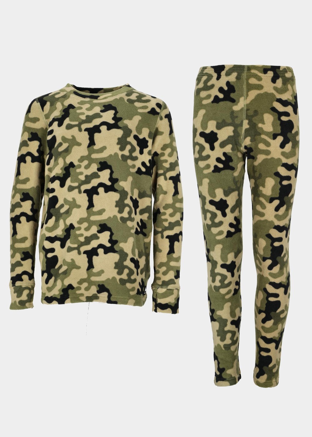 Kids Hw Flc Set, Mrt Olive Terra Camo, L,  Träningskläder