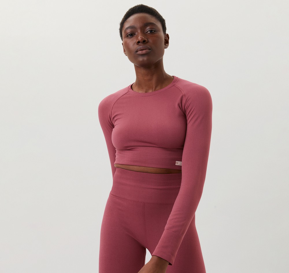 Sthlm Seamless Crop Top, Baroque Rose, M-L,  Löpartröjor