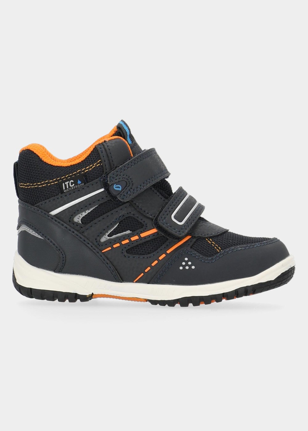 Kasuri, Navy/Orange, 35,  Trendiga Sneakers