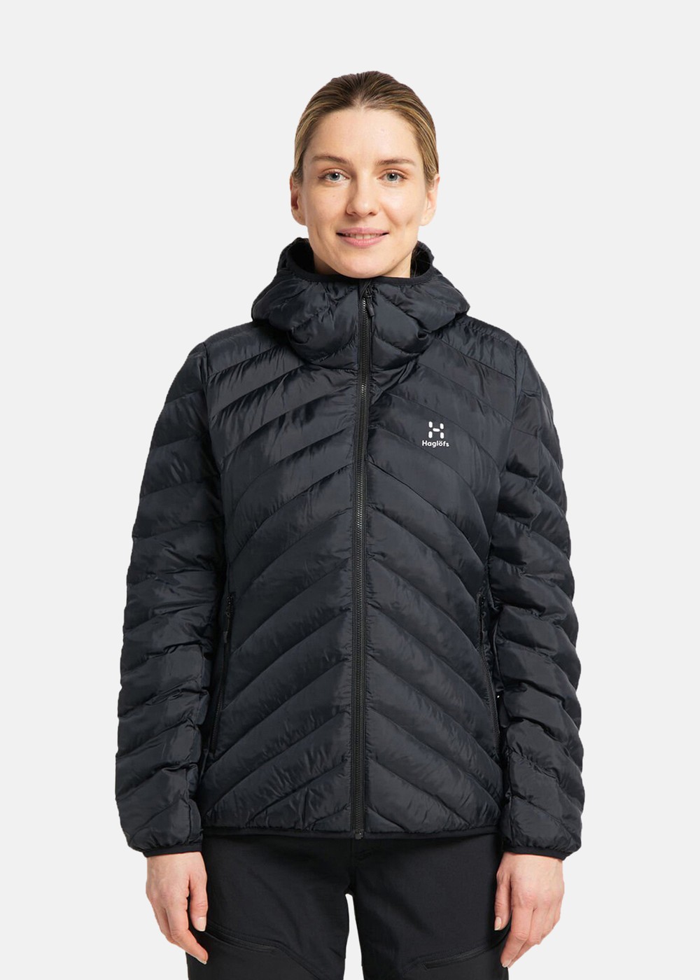 Särna Mimic Hood Women, True Black, S,  Vinterjackor Särna Mimic Hood Women, True Black, S,  Vinterjackor