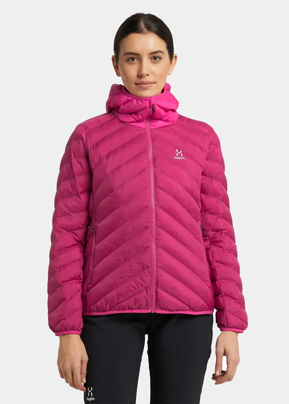 Särna Mimic Hood Women, Deep Pink/Ultra Pink, Xs,  Vinterjackor