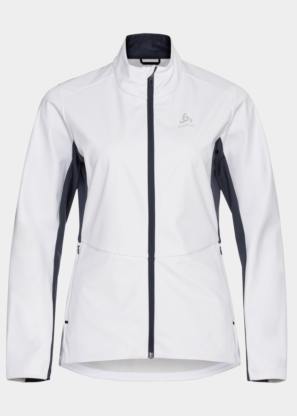 Odlo W Jacket Markenes, White - Dark Sapphire, S,  Vinterlöpning