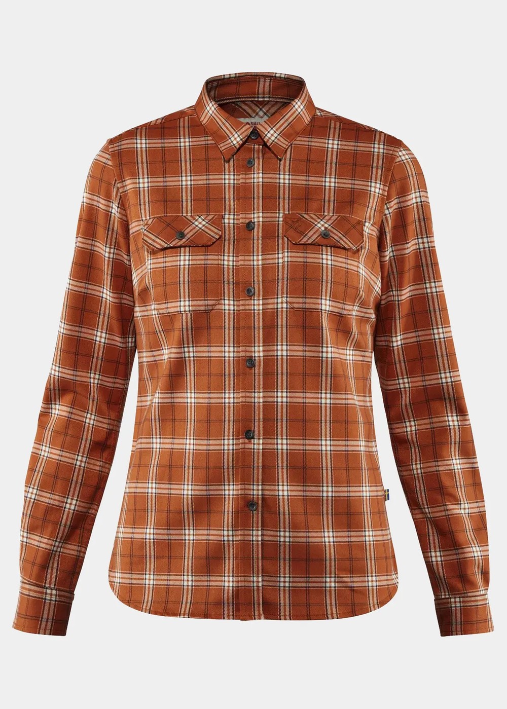 Fjällglim Stretch Shirt Ls W, Autumn Leaf, Xs,  Skjortor