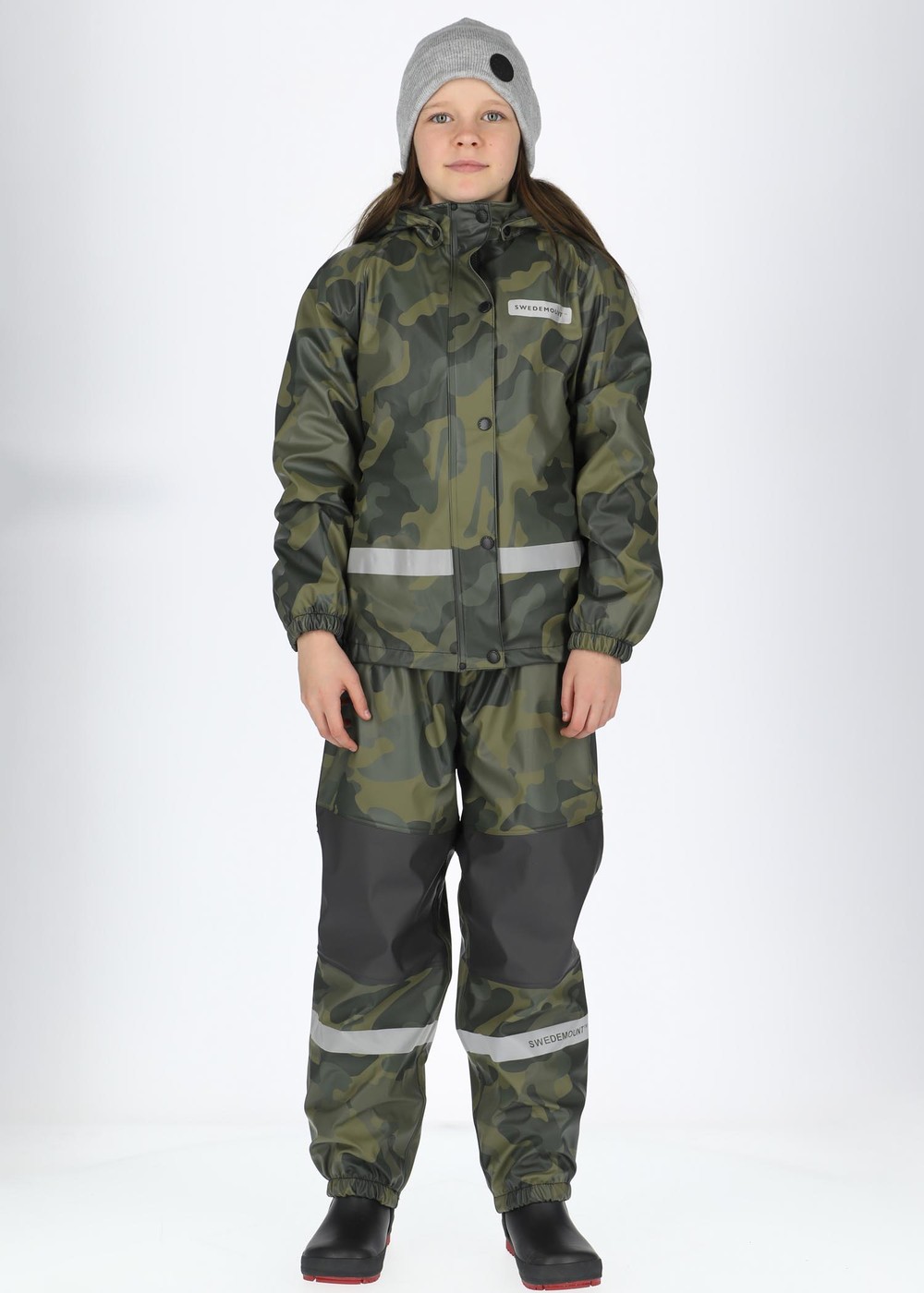 Drop Fleece Rain Set Jr, Camouflage, 90,  Regnjackor Drop Fleece Rain Set Jr, Camouflage, 90,  Regnjackor