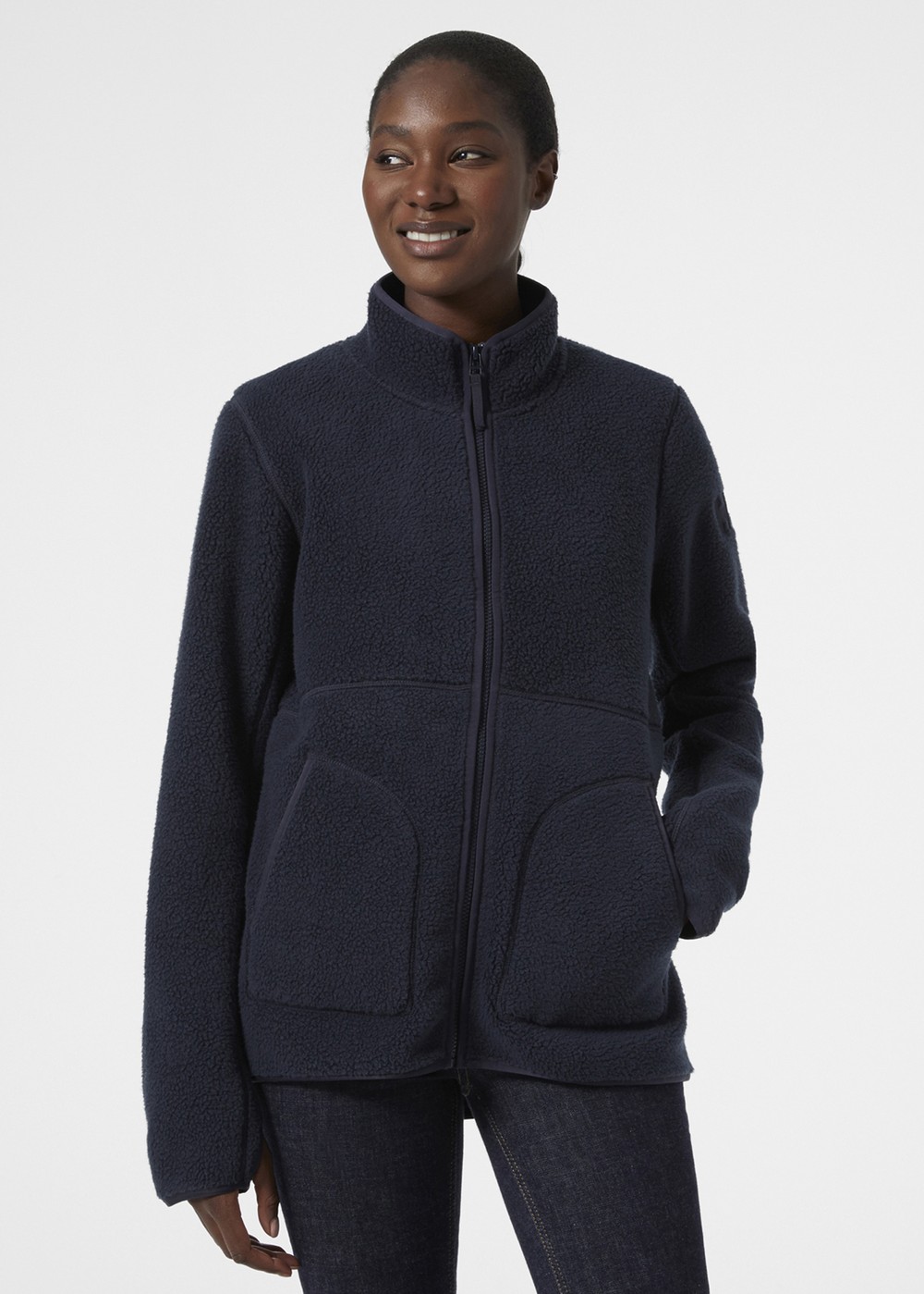 W Imperial Pile Jacket, 597 Navy, Xs,  Fleecetröjor