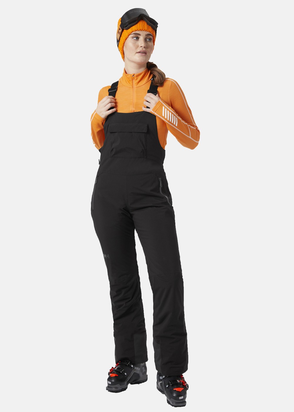 W Legendary Insulated Bib Pant, 990 Black, Xs,  Skidbyxor