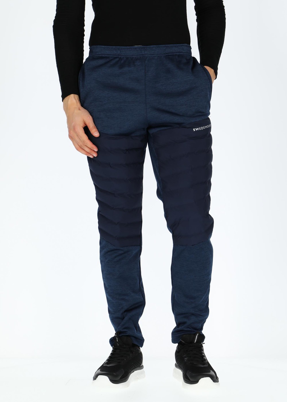 Training Hybrid Pants, Navy Melange/Lt. Grey Melange, M,  Överdragsbyxor Training Hybrid Pants, Navy Melange/Lt. Grey Melange, M,  Överdragsbyxor