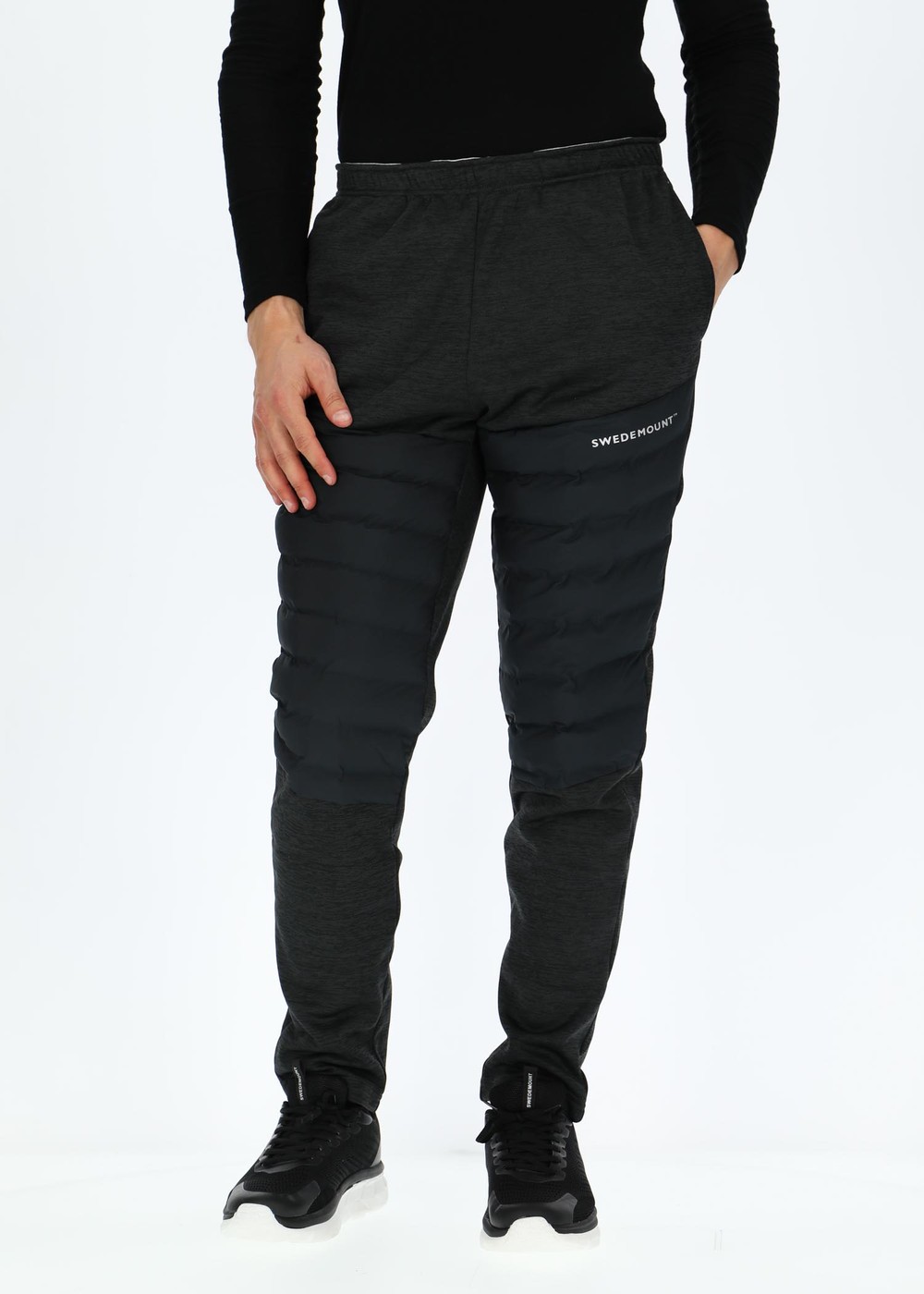 Training Hybrid Pants, Charcoal Melange/Lt. Grey Mela, Xs,  Överdragsbyxor