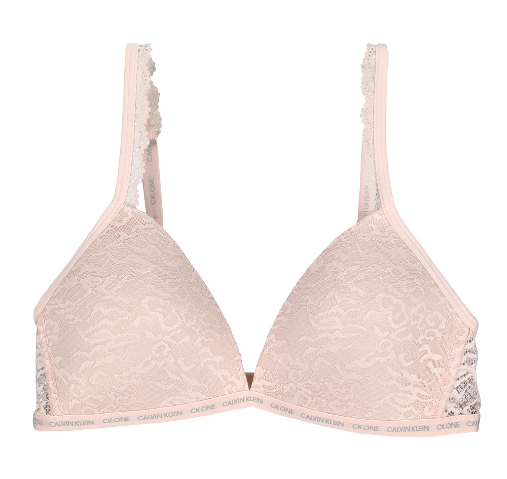 Lght Lined Triangle, Barely Pink, M,  Bh