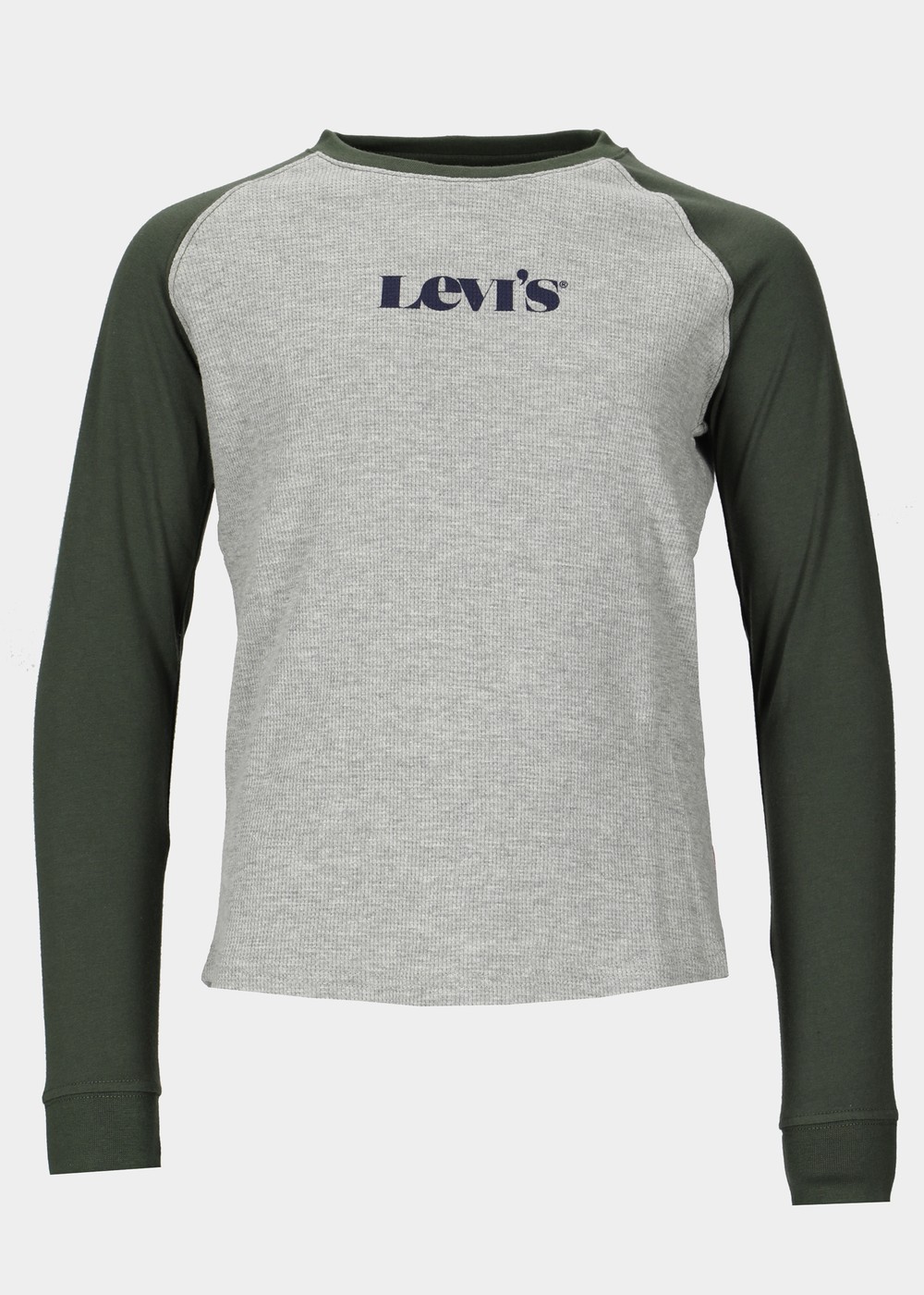 Lvb Long Slv Waffle Tee Shirt, Grey Heather, 16,  Strandkläder