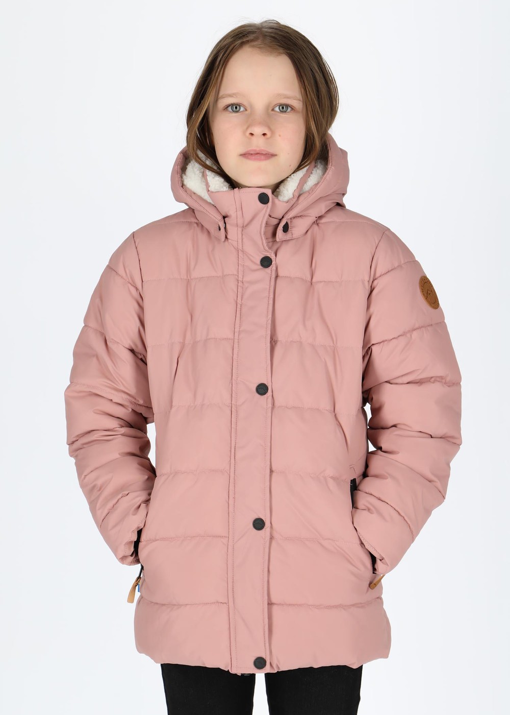 Duved Puffy G Jacket Jr, Dusty Rose, 130,  Skidjackor