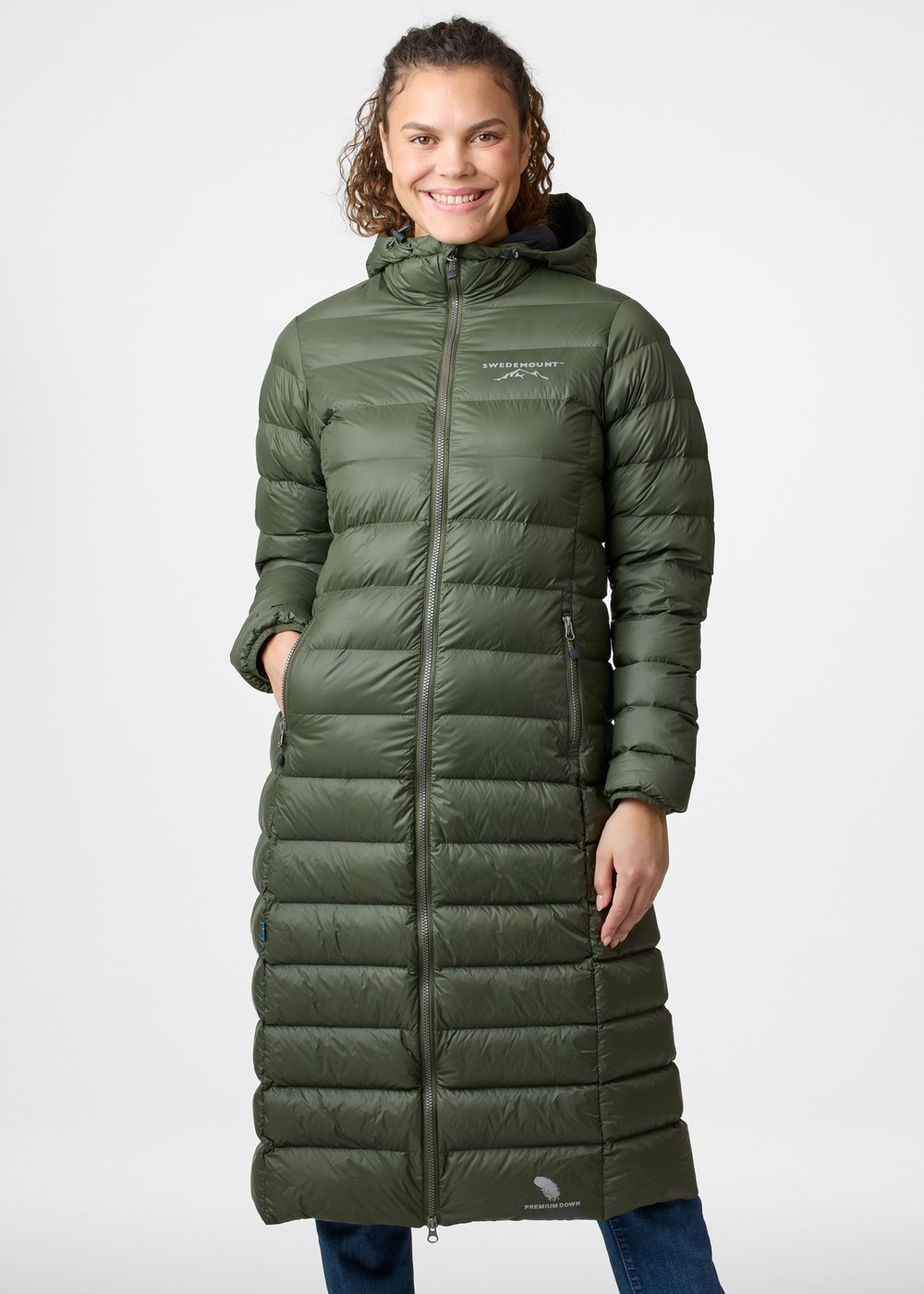 Östersund Long Down Coat W, Olive/Black, 40,  Vinterjackor Östersund Long Down Coat W, Olive/Black, 40,  Vinterjackor