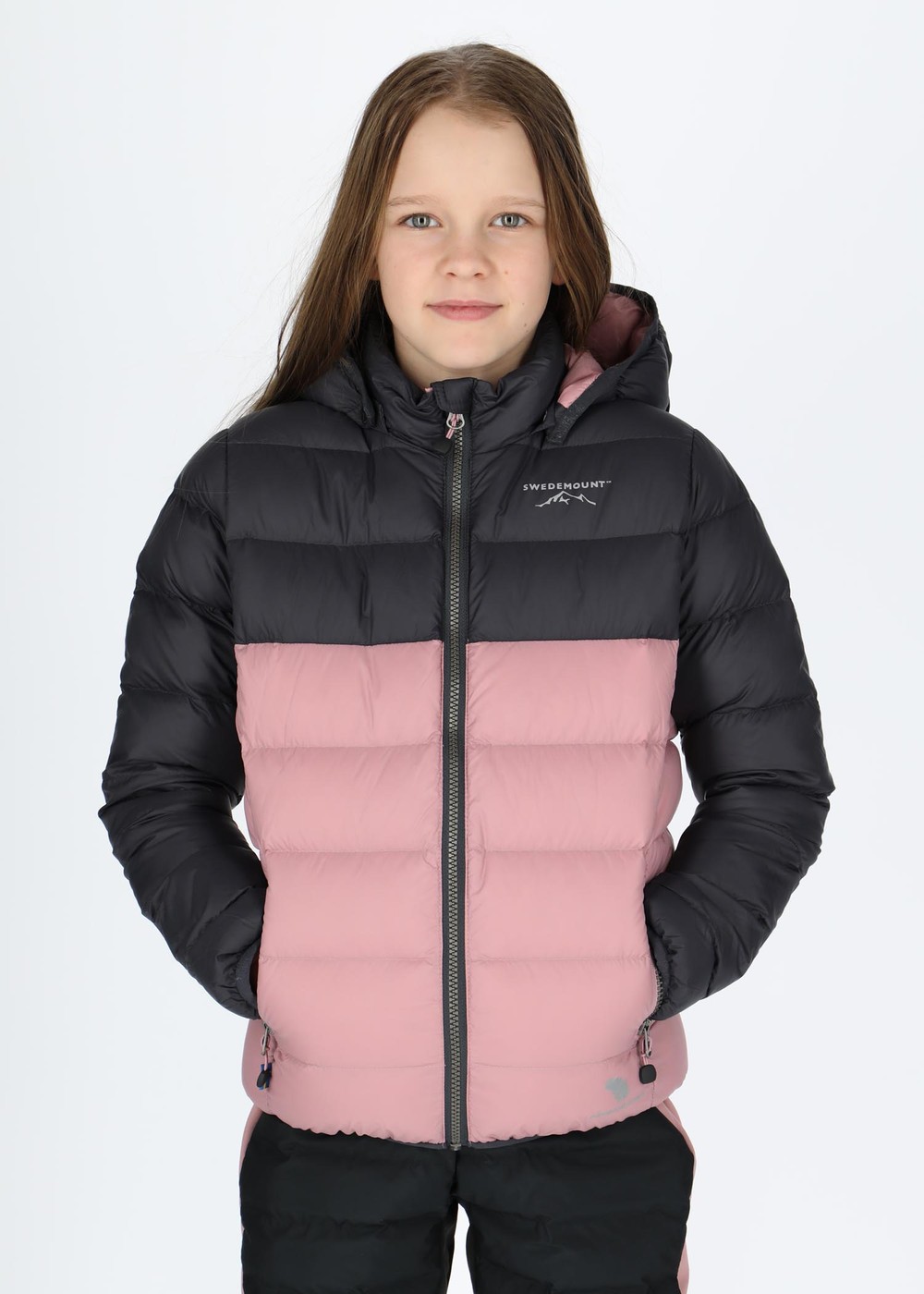 Östersund Down Jacket 2.0 Jr, Charcoal/Dusty Rose, 170,  Vinterjackor