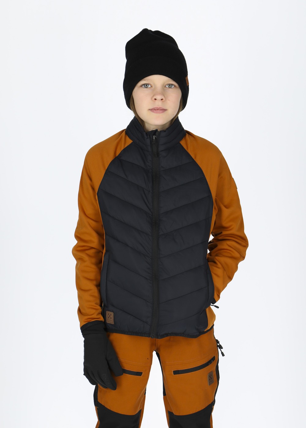 Hybrid Jacket Jr, Chestnut/Black, 140,  Jackor Hybrid Jacket Jr, Chestnut/Black, 140,  Jackor