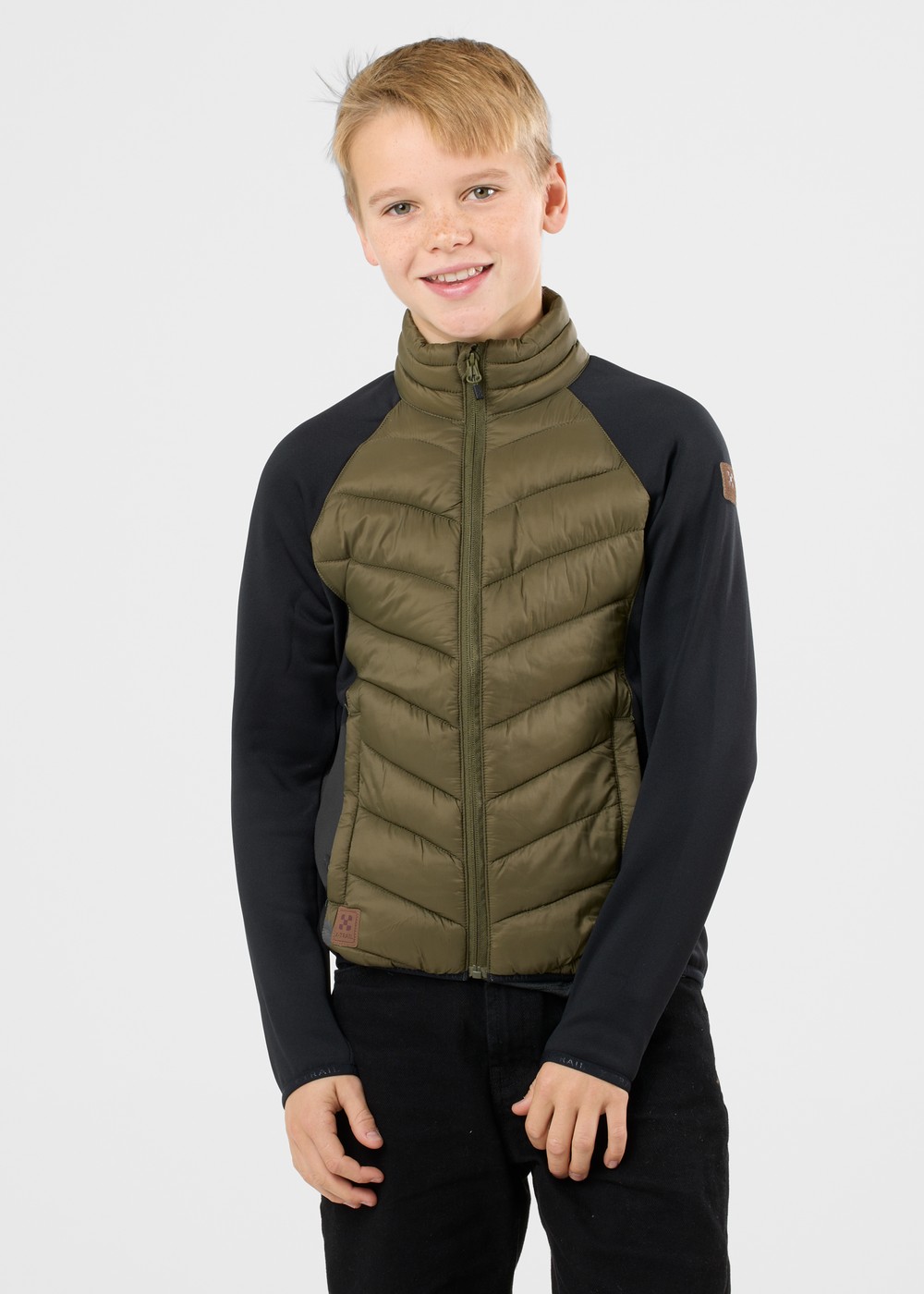 Hybrid Jacket Jr, Black/Dk Olive, 170,  Jackor