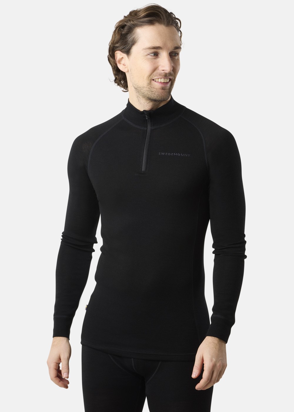 Himalaya Merino Wool Halfzip, Black, Xl,  Ullunderställ