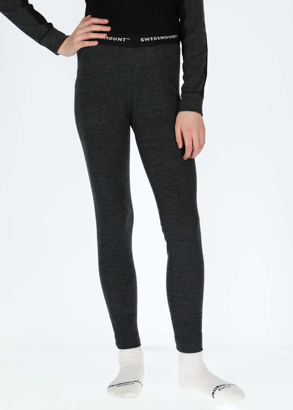 Himalaya Merino Wool Pants Jr, Charcoal Melange, 120,  Ullunderställ | Kläder//Junior//Byxor | Padelspecialisterna