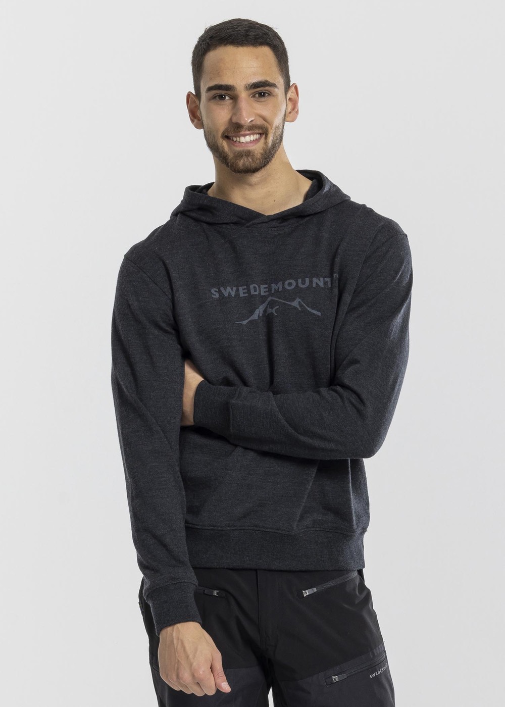 Katmandu Merino Wool Hood, Charcoal Melange, M,  Tröjor | Kläder//T-Shirts//Junior | Padelspecialisterna