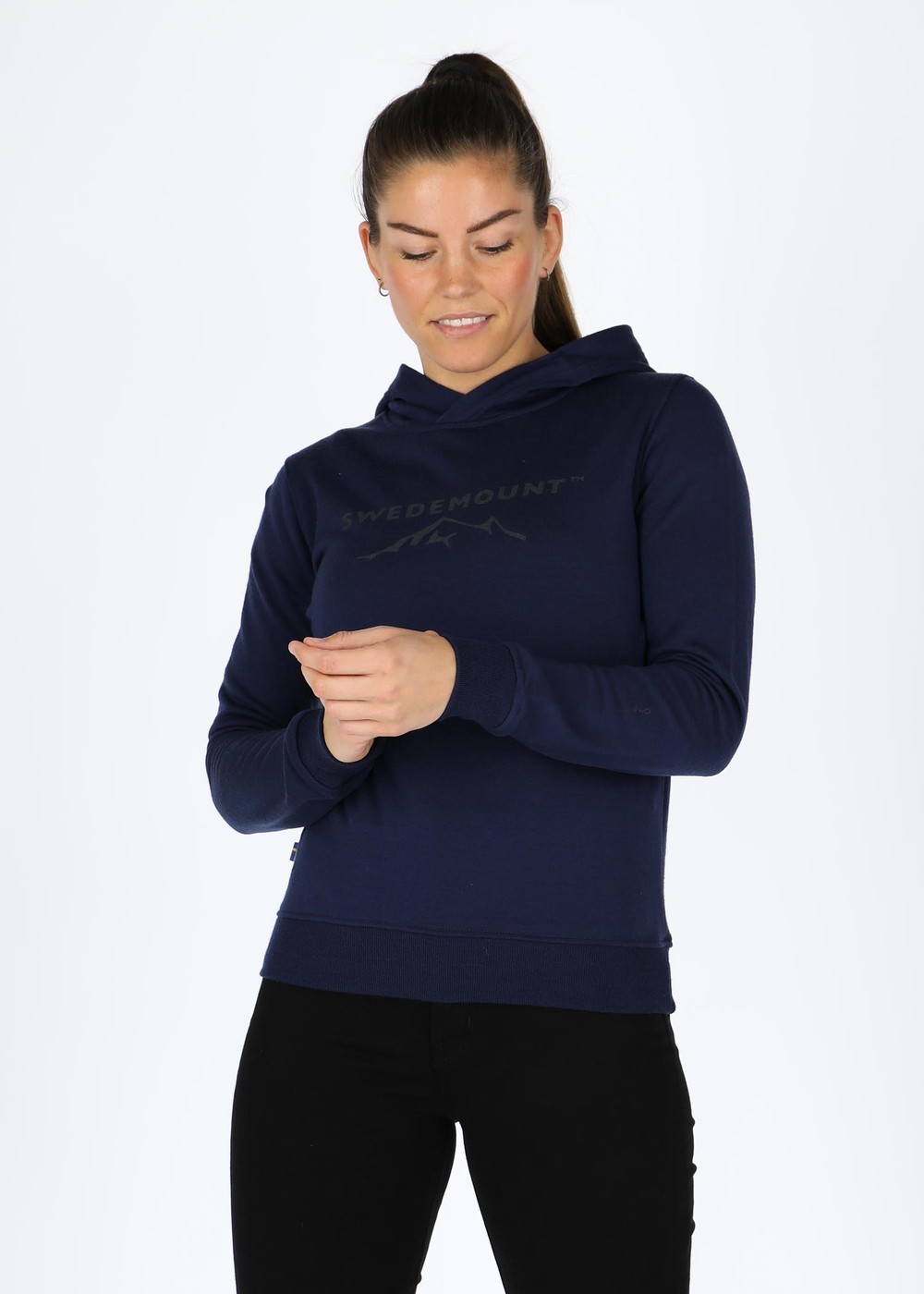 Katmandu Merino Wool Hood W, Navy Melange, 44,  Tröjor