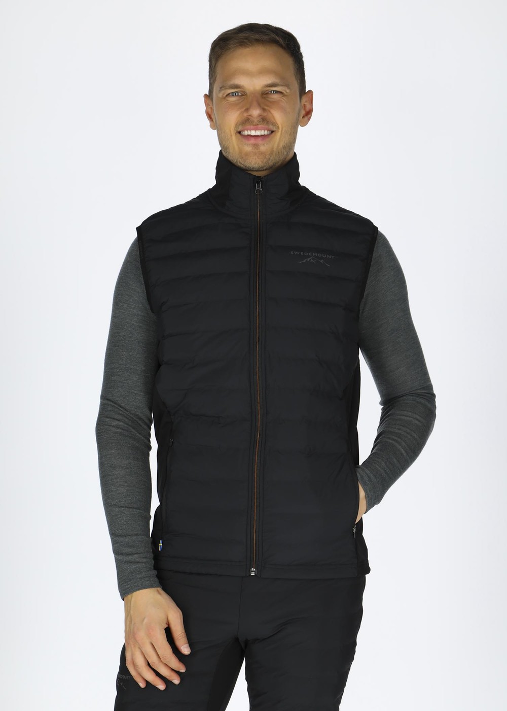 Nordic Hybrid Vest, Black/Charcoal, Xs,  Västar