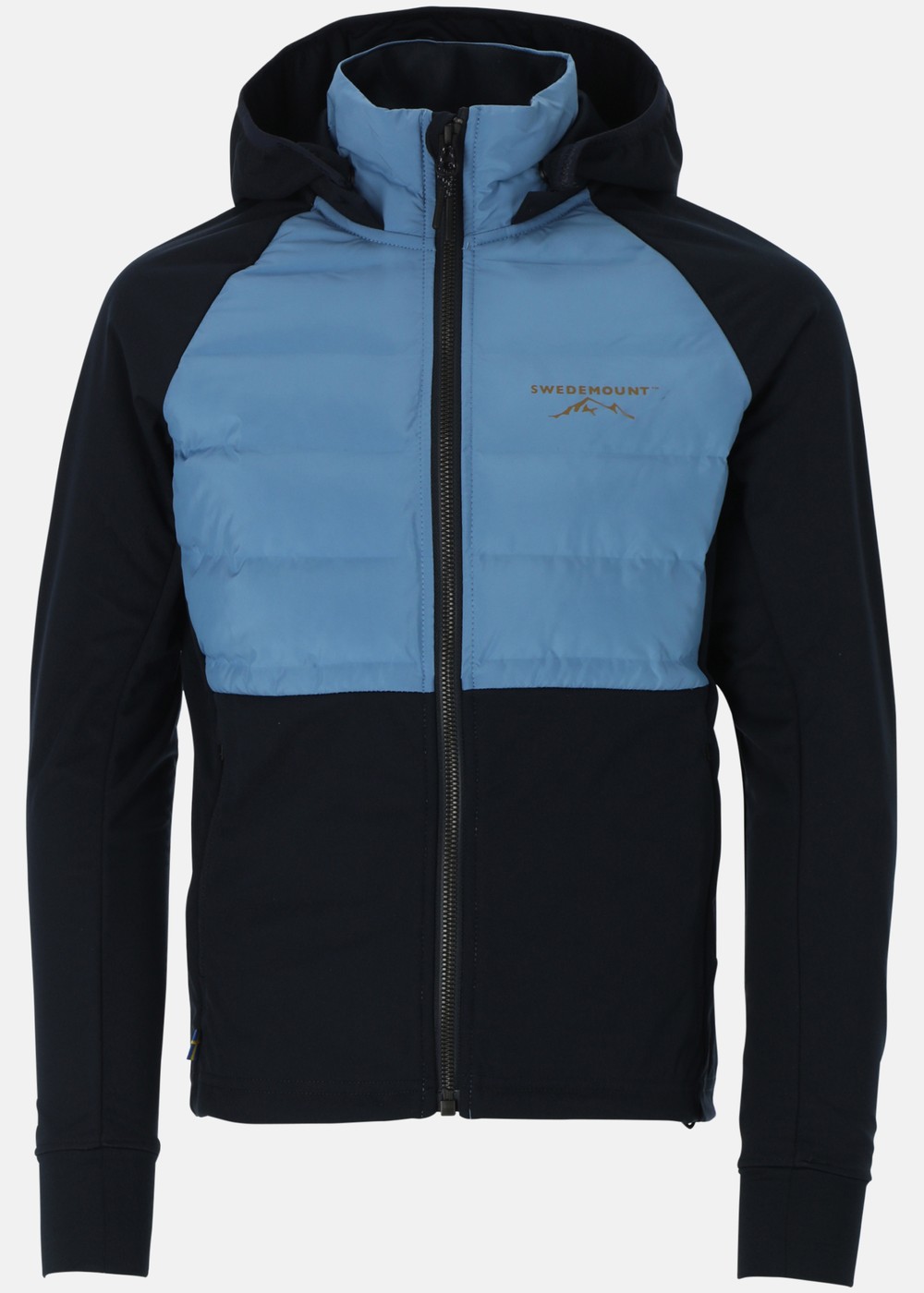 Nordic Hybrid Hooded Jacket  G Jr, Dusty Blue/Navy, 160,  Vinterlöpning Nordic Hybrid Hooded Jacket  G Jr, Dusty Blue/Navy, 160,  Vinterlöpning
