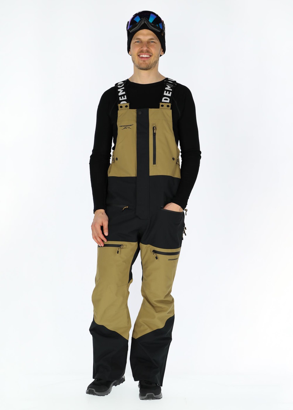 Freeride Bib Pants, Sand/Black, Xs,  Skidbyxor Freeride Bib Pants, Sand/Black, Xs,  Skidbyxor