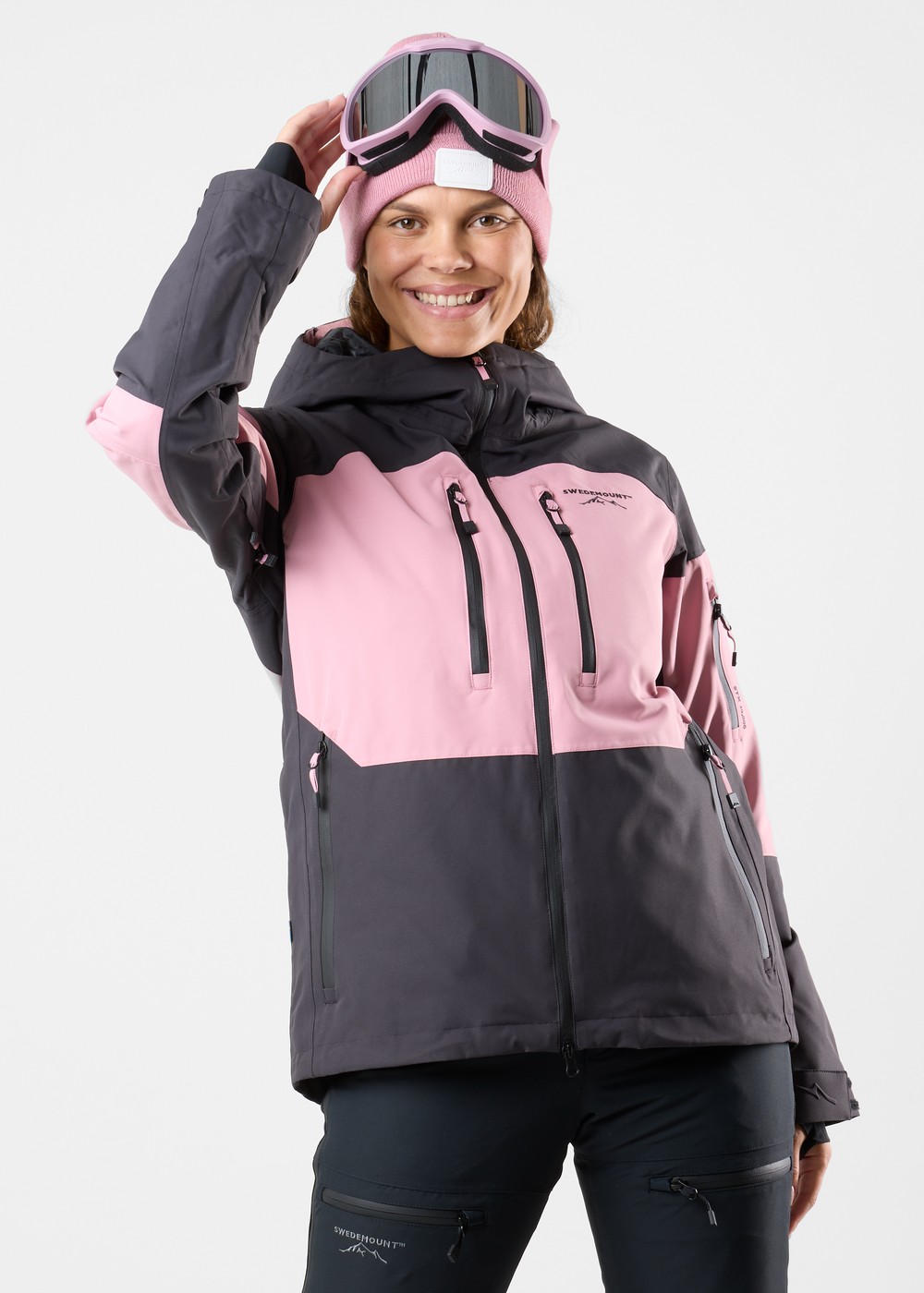 Freeride Jacket W, Dusty Rose/Charcoal, 44,  Skidjackor