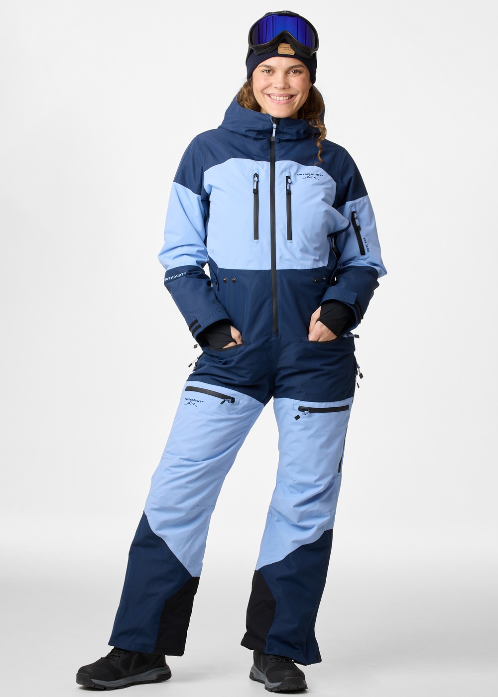 Freeride Skisuit W, Dusty Blue/Midnight Navy, 44,  Skidoverall Freeride Skisuit W, Dusty Blue/Midnight Navy, 44,  Skidoverall