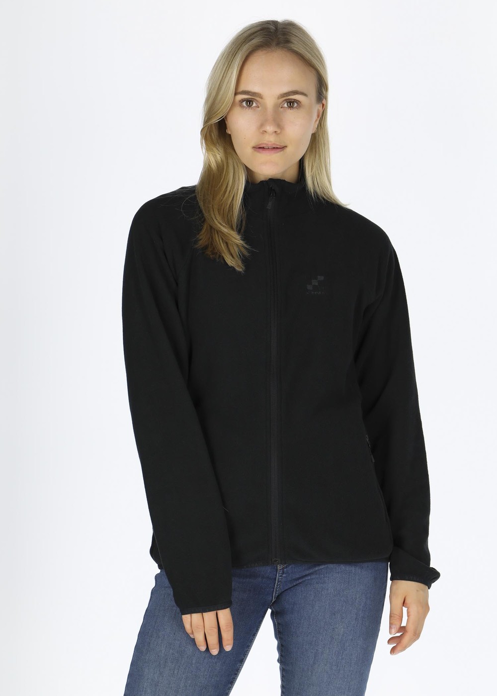 Fleece Full Zip W, Black, 38,  Fleecetröjor