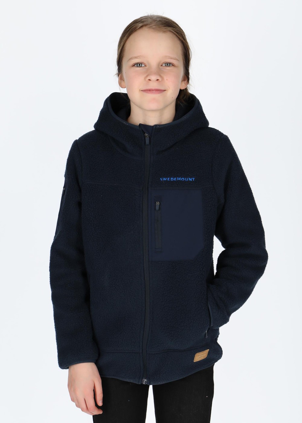 Lofoten Stretch Hooded Pile Jr, Navy/Dk. Navy, 140,  Tröjor Lofoten Stretch Hooded Pile Jr, Navy/Dk. Navy, 140,  Tröjor
