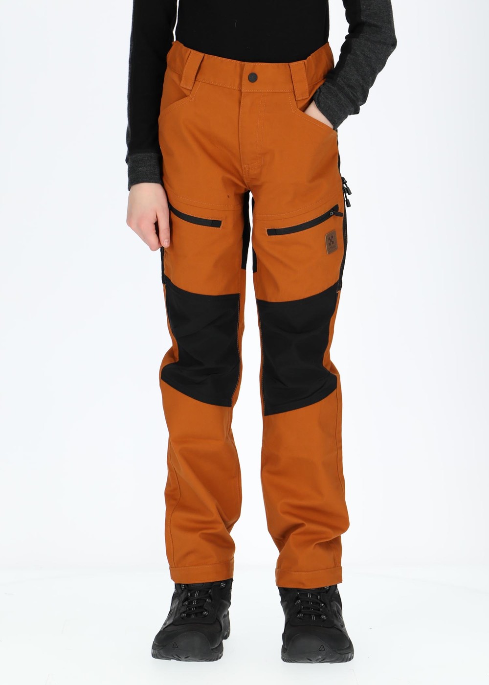 X-Trail Outdoor Pants Jr, Chestnut/Black, 150,  Byxor