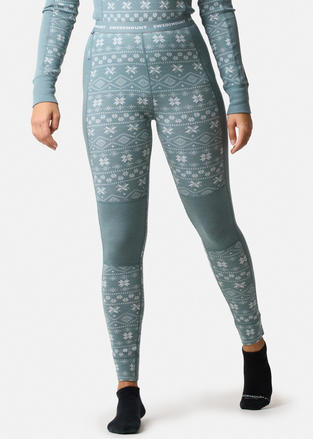 Idre Wool Pants W, Seaweed Green, 36,  Ullunderställ Idre Wool Pants W, Seaweed Green, 36,  Ullunderställ