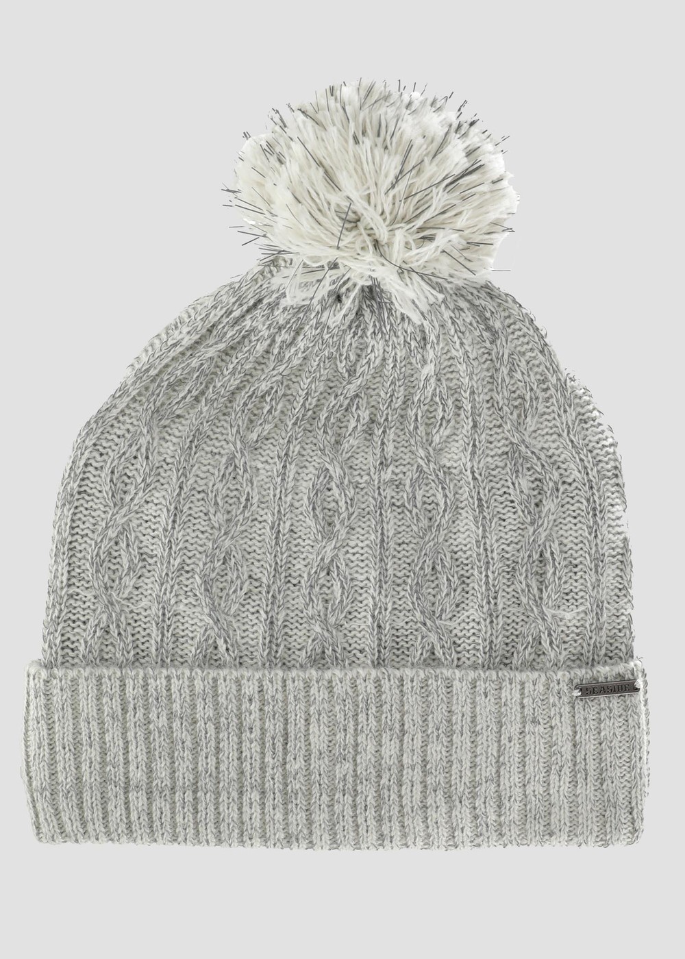 Long Island Wool Reflective Hat Pompom, Off White, Onesize,  Pannband Long Island Wool Reflective Hat Pompom, Off White, Onesize,  Pannband