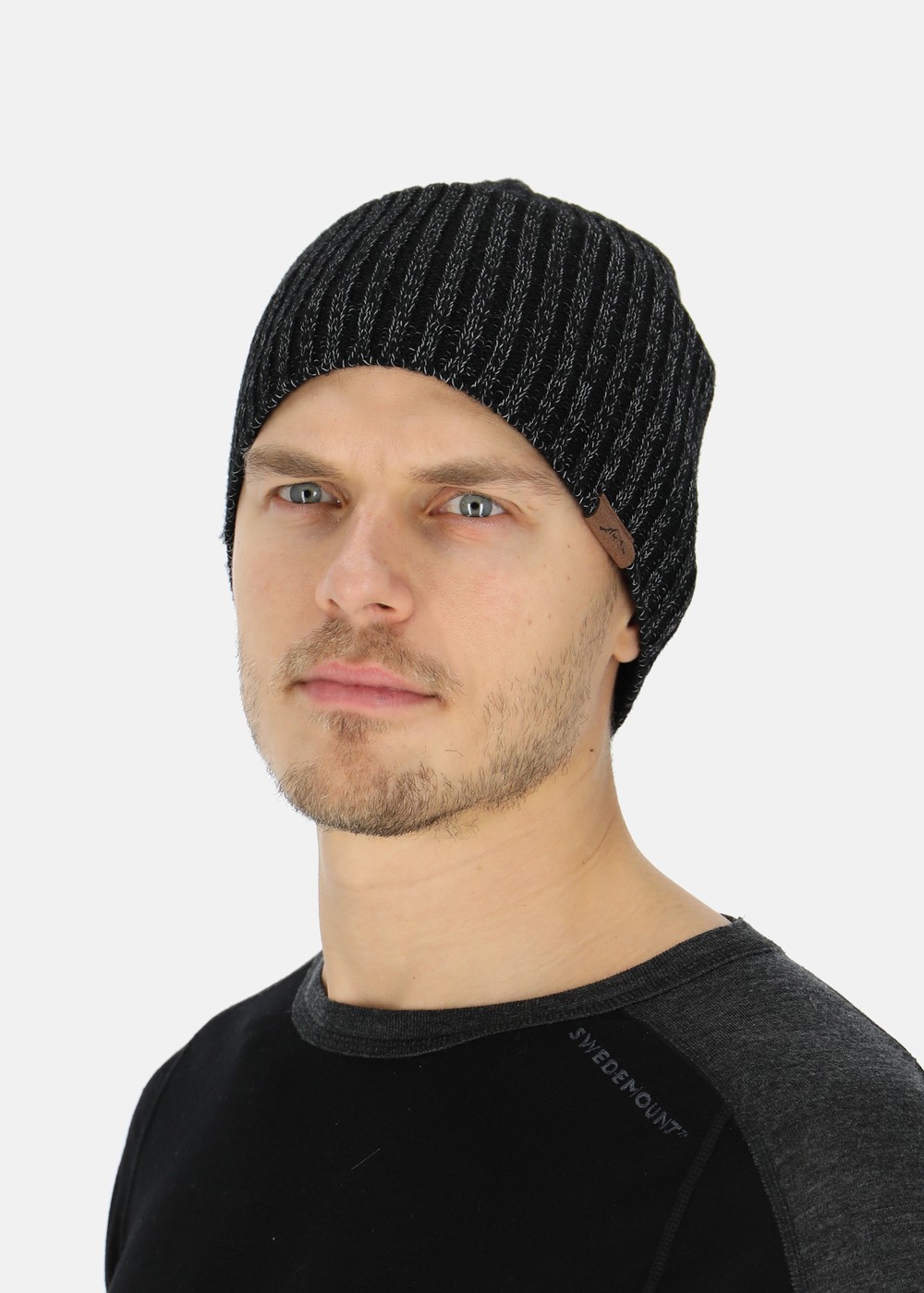 Nordkap Wool Reflective Hat, Black/Reflective, Onesize,  Mössor