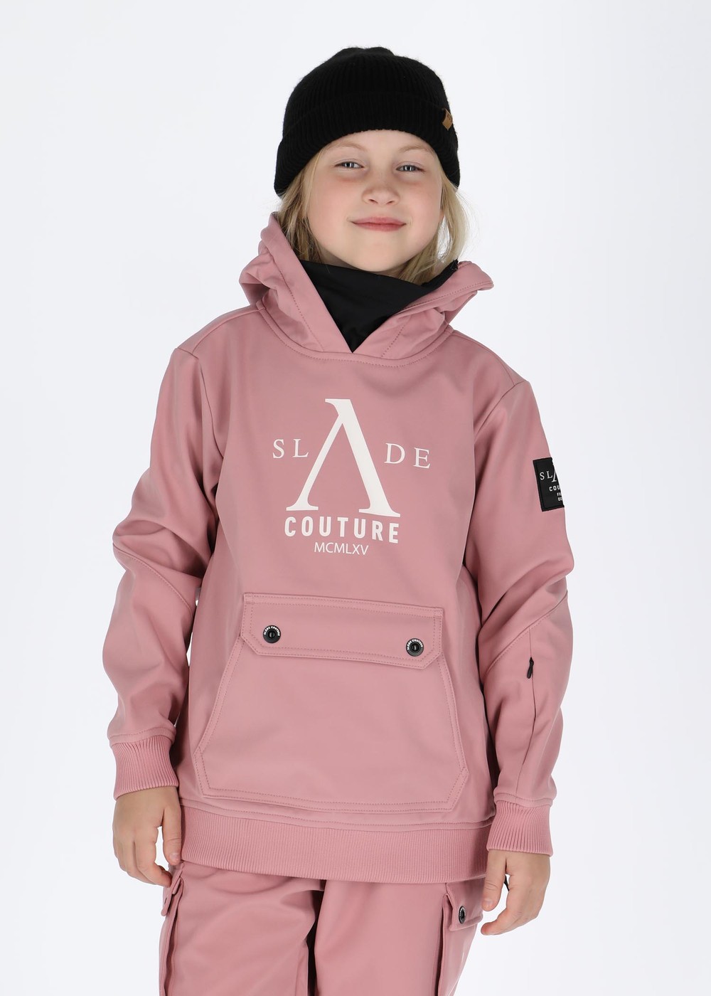 Colorado Softshell Snow Hood Jr, Dusty Rose/White, 170,  Skidjackor