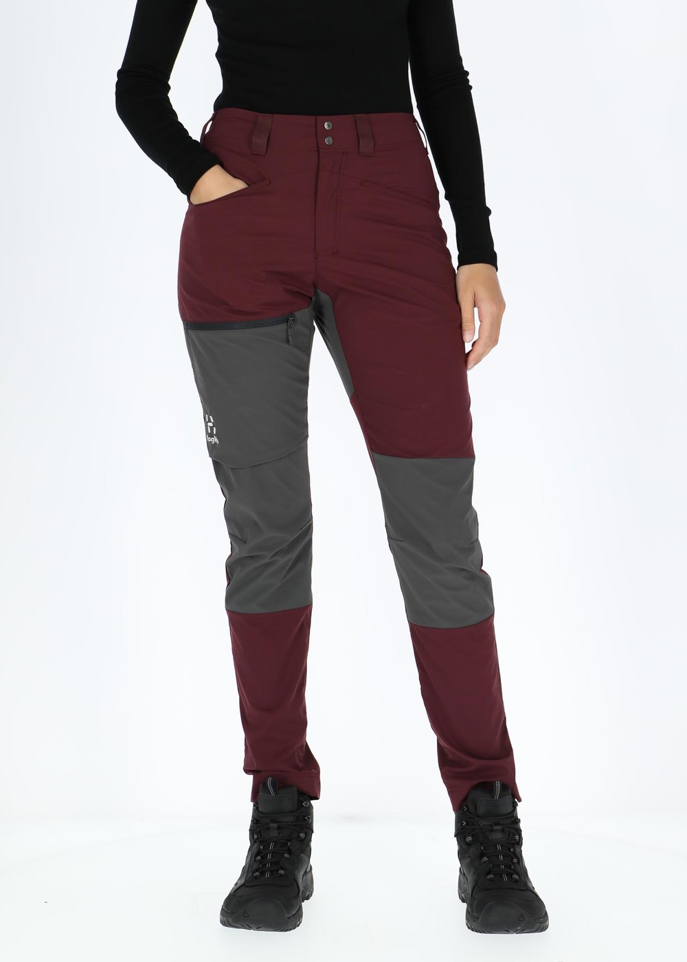 Lite Slim Pant Women, Aubergine/Magnetite, 46,  Byxor