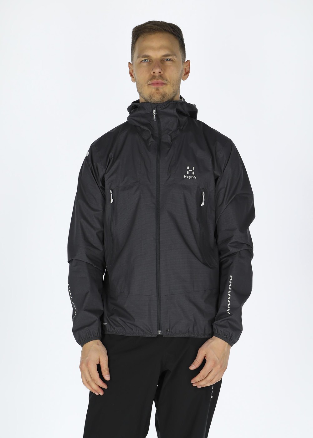 L.I.M Proof Jacket Men, Magnetite, S,  Regnjackor