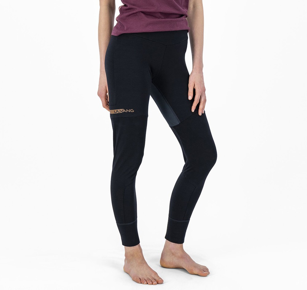 Pace Tights Ws, Black/Copper, L,  Ullunderställ