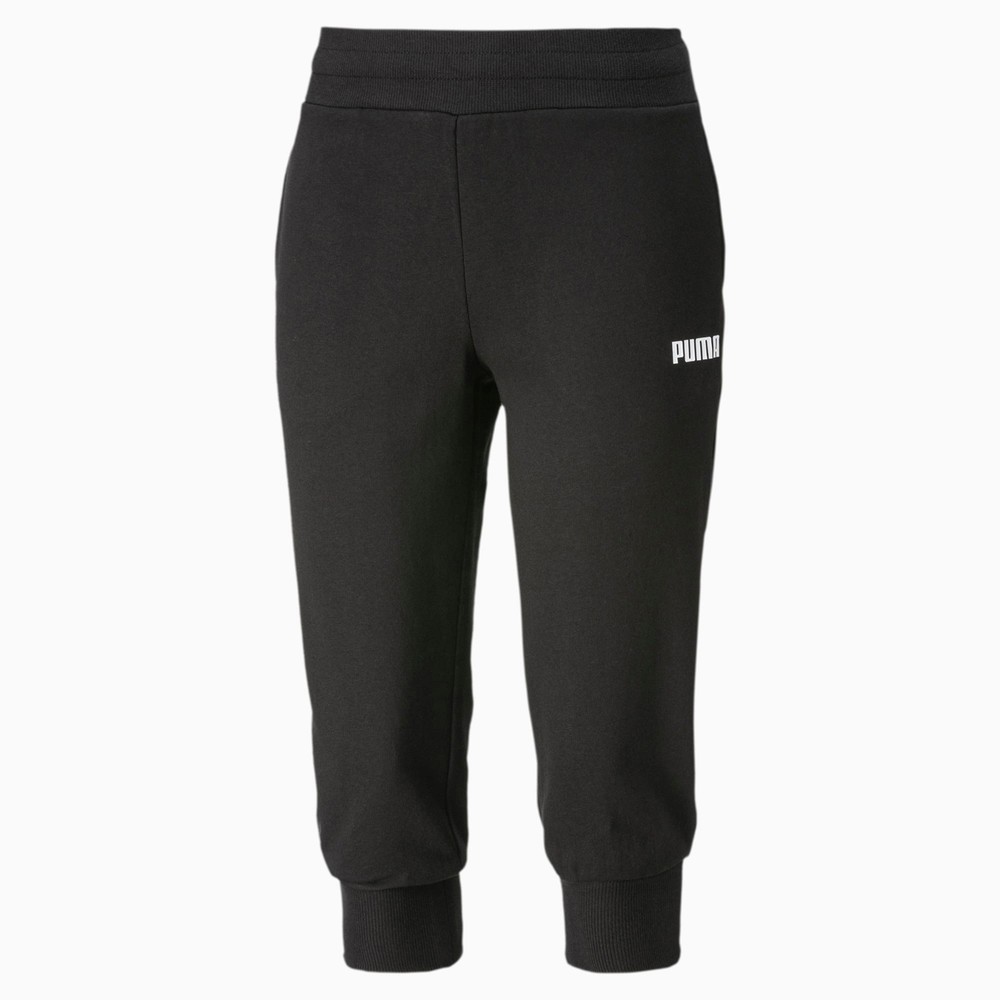 Ess Capri Sweatpants Tr, Puma Black, S,  Vardagsshorts
