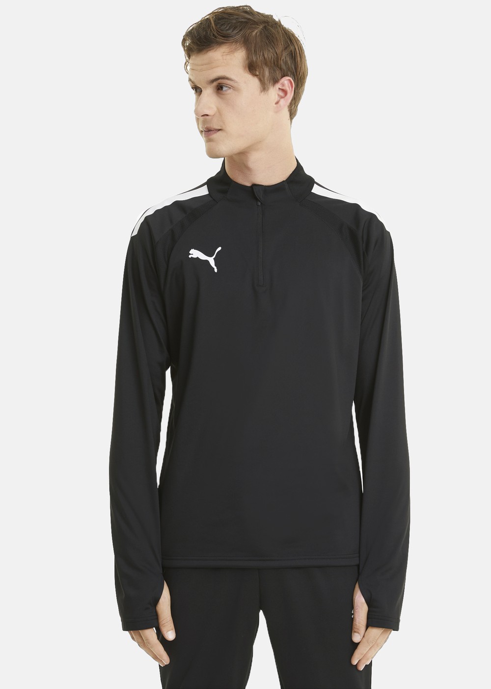 Teamliga 1/4 Zip Top, Puma Black-Puma White, Xl,  Träningströjor Teamliga 1/4 Zip Top, Puma Black-Puma White, Xl,  Träningströjor
