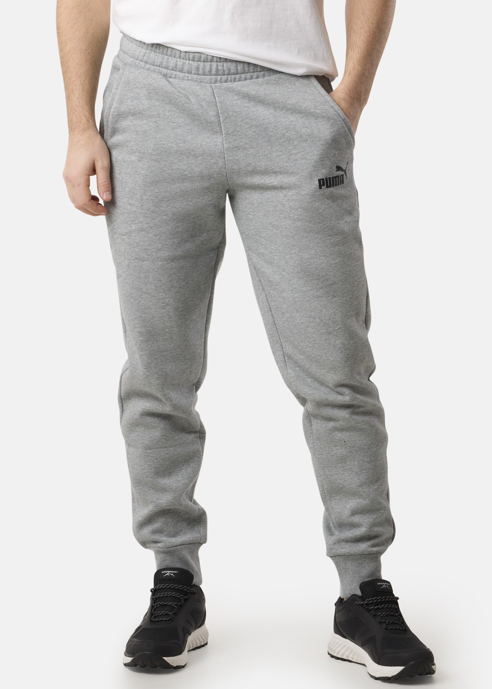 Ess Logo Pants Fl Cl, Medium Gray Heather, M,  Vardagsbyxor Ess Logo Pants Fl Cl, Medium Gray Heather, M,  Vardagsbyxor