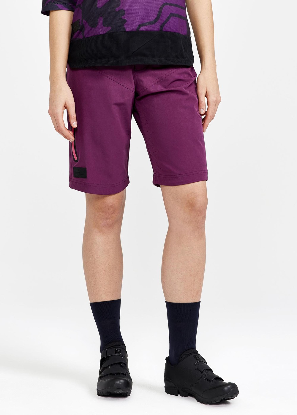 Adv Offroad Shorts Pad W, Burgundy, S,  Cykelbyxor