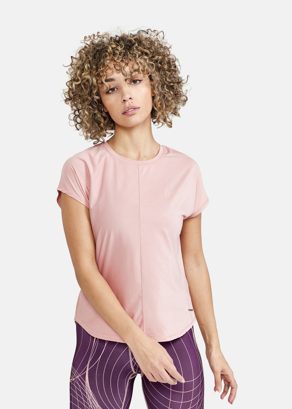 Core Essence Ss Tee W, Bleikur, S,  Löparkläder